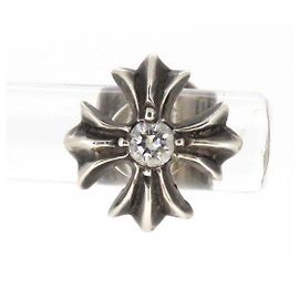 Boucles d'oreilles Chrome Hearts Diamond Cross Stud Boucles d'oreilles en métal en excellent état Autre