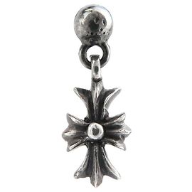 Chrome Hearts Tiny Silver Cross Drop Earring Metal Earrings 0.0 in Good condition Other