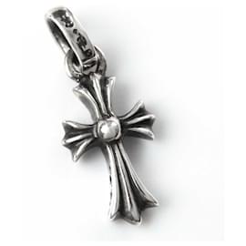Chrome Hearts-Chrome Hearts Pave Ruby Baby Fat Cross Pendant Metal Pendant in Excellent condition-Other