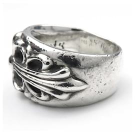 Chrome Hearts-Silver Floral Cross Ring-Other