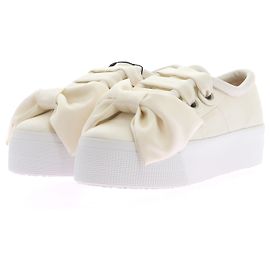 Baskets SUPERGA T.UE 39 Cuir Blanc