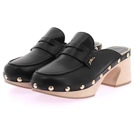 LONGCHAMP  Mules & clogs T.eu 38 leather Black