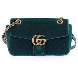 Gucci-GUCCI  Handbags T.  Suede-Blue