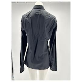 Dior-DIOR Camicie T.Unione Europea (tour de cou / collare) 38 cotton-Nero