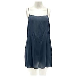 Fendi-Robe Fendi T.IT 42 en soie-Bleu