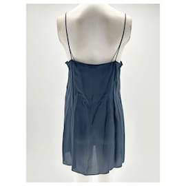 Fendi-Robe Fendi T.IT 42 en soie-Bleu