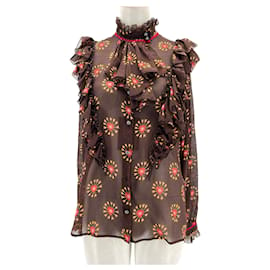 Etro-ETRO Tops T.ES 46 Silk-Braun