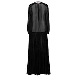 Saint Laurent-SAINT LAURENT  Dresses T.International S Polyester-Black