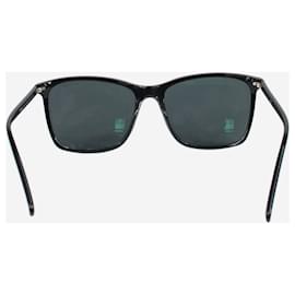 Chanel-Schwarze Sonnenbrille mit quadratischem Rahmen-Schwarz