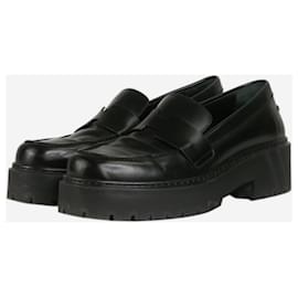Hermès-Black chunky loafers - size EU 39-Black
