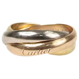 Cartier-18k gold trinity ring-Golden