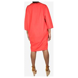 Sofie d'Hoore-Red oversized midi dress - size UK 12-Red