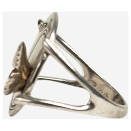 Christian Dior-Silver butterfly ring-Silvery