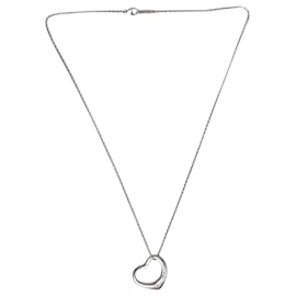 Tiffany & Co-collar de plata de ley con forma de corazón-Plata