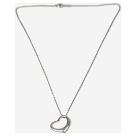 Tiffany & Co-silver sterling silver heart necklace-Silvery