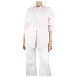 Autre Marque-Camicia in cotone a righe rosa - taglia S-Rosa