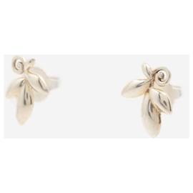 Tiffany & Co-silberne Ohrstecker mit Blumenmotiv-Silber