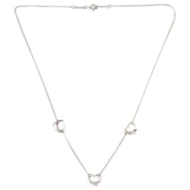 Tiffany & Co-sterling silver heart necklace-Silvery