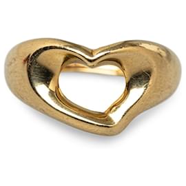 Tiffany & Co-Tiffany Gold 18K Open Heart Ring-Golden