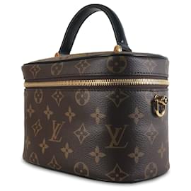 Louis Vuitton-Tocador inverso con monograma marrón Louis Vuitton PM-Castaño