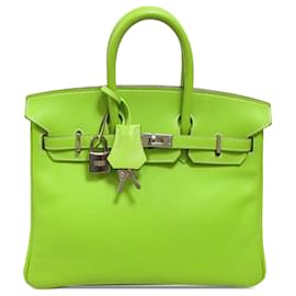 Hermès-Hermès Birkin vert Epsom Candy 25-Vert