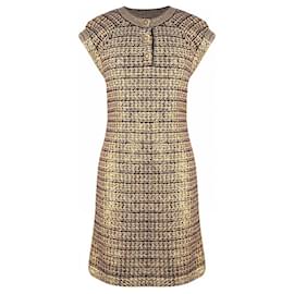 Chanel-Vestido Bizantino com Botões CC Jewel Gripoix-Multicor