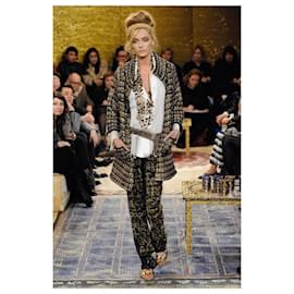 Chanel-Vestido Bizantino com Botões CC Jewel Gripoix-Multicor