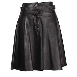 Jupe parapluie Jason Wu en cuir noir Noir