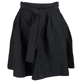Joseph Minirock aus schwarzem Polyester mit Bindegürtel Schwarz