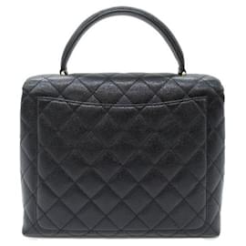 Chanel-Borsa con manico in caviale trapuntato CC-Altro