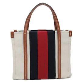 Gucci-Bolso tote con G entrelazadas de lona web  77735-Otro