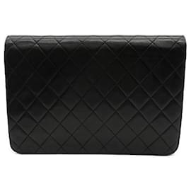 Chanel-Chanel Quilted Leather Single Flap Bag Leather Crossbody Bag in Good condition-Other