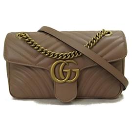 Gucci-Small Leather GG Marmont Shoulder Bag 443497-Other