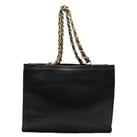 Chanel-CC Leather Chain Tote Bag-Other