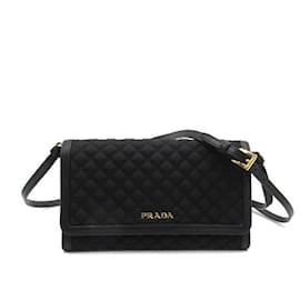 Prada-Quilted Nylon & Leather Wallet on Strap 1mt437-Other