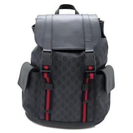 Gucci-GG Supreme Black Backpack 495563-Other
