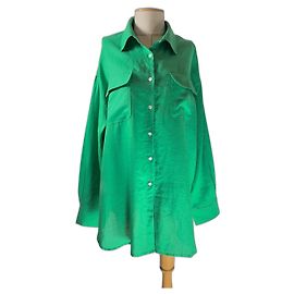 Autre Marque The Frankie Shop Top Camicia Oversize Verde Verde