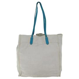 Prada-PRADA Tote Bag Toile Blanc Auth bs13287-Blanc