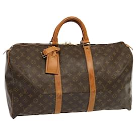 Louis Vuitton-Louis Vuitton-Monogramm Keepall 50 Boston Bag M.41426 LV Auth 68885-Monogramm