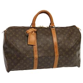 Louis Vuitton-Monograma de Louis Vuitton Keepall 50 Bolsa Boston M41426 LV Auth 68885-Monograma