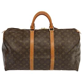Louis Vuitton-Louis Vuitton-Monogramm Keepall 50 Boston Bag M.41426 LV Auth 68885-Monogramm