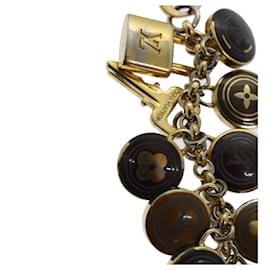 Louis Vuitton-LOUIS VUITTON Monogram Porte Cles Pastille Charme Gold Tone M65387 LV Auth am5965-Outro