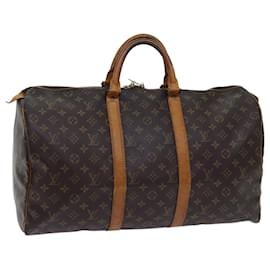 Louis Vuitton-Louis Vuitton-Monogramm Keepall 50 Boston Bag M.41426 LV Auth 69913-Monogramm