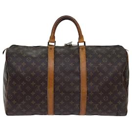 Louis Vuitton-Monograma de Louis Vuitton Keepall 50 Bolsa Boston M41426 LV Auth 69913-Monograma