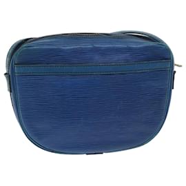 Louis Vuitton-LOUIS VUITTON Epi June Feuille Shoulder Bag Blue M52155 LV Auth ep3733-Blue