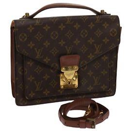 Louis Vuitton Monogram Monceau 28 Sac à main 2façon M51185 Auth LV 69891 Monogramme