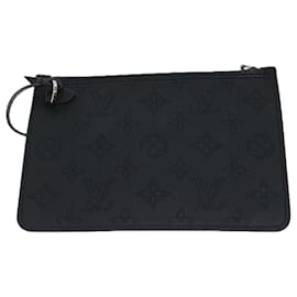 Louis Vuitton-Bolsa LOUIS VUITTON Monograma Mahina Gilotta Preto LV Auth mr075-Preto