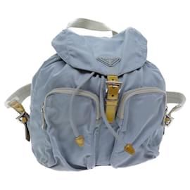 Prada-PRADA Backpack Nylon Light Blue Auth 69942-Light blue