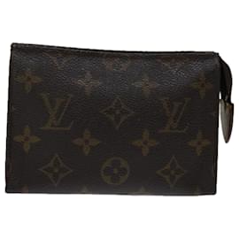 Louis Vuitton-Toilette Poche Louis Vuitton Monogram 15 Bolsa M47546 LV Auth 69830-Monograma