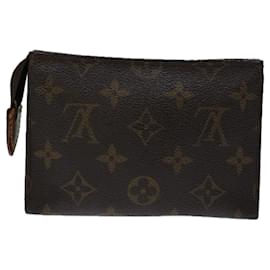 Louis Vuitton-Toilette Poche Louis Vuitton Monogram 15 Bolsa M47546 LV Auth 69830-Monograma